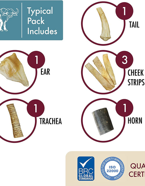 Load image into Gallery viewer, Water Buffalo Prime Select Dog Chews, All Natural Dog Bones &amp; Dog Treats 7 Pack (Long Lasting Dog Chews, Dog Bone Assortment, Treats &amp; Dog Bone) Grain Free Dog Chews Bones, Dog Snacks
