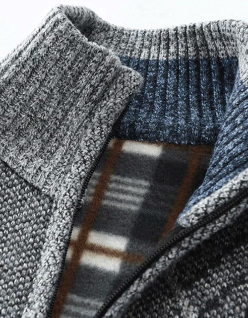Load image into Gallery viewer, Men'S Cardigan Sweaters Casual Full Zip Sweaters Knitted Cardigan with Pockets
