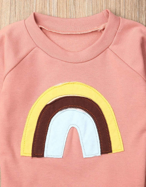 Load image into Gallery viewer, Newborn Baby Girls Clothes Cotton Suit Cute Baby Kid Infant Toddler Play Wear Rainbow Outfits
