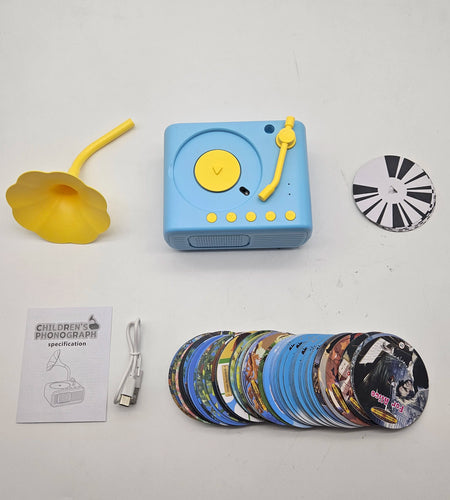 StoryTunes Junior – Children’s Phonograph Music & Story Player with 96 Learning Cards