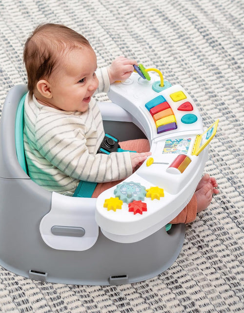 Load image into Gallery viewer, Music &amp; Lights 3-In-1 Discovery Seat and Booster - Convertible, Infant Activity and Feeding Seat with Electronic Piano for Sensory Exploration, for Babies and Toddlers, Teal
