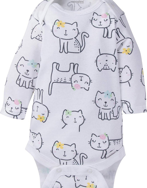 Load image into Gallery viewer, Baby-Girls 6-Pack Long Sleeve Bodysuits
